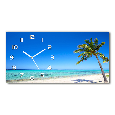 Reloj horizontal Playa tropical