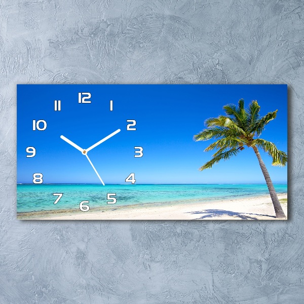 Reloj horizontal Playa tropical