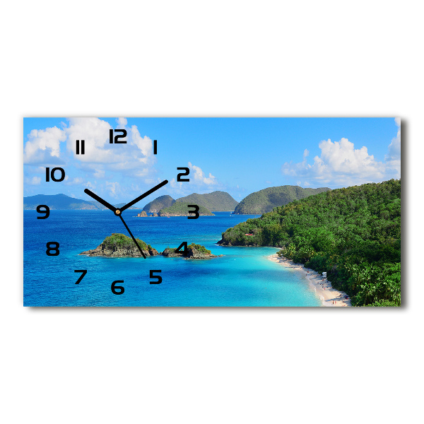 Reloj horizontal Islas vírgenes
