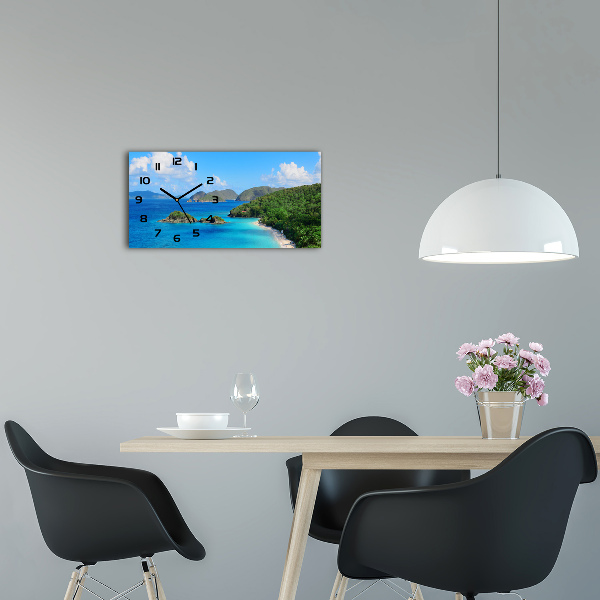 Reloj horizontal Islas vírgenes
