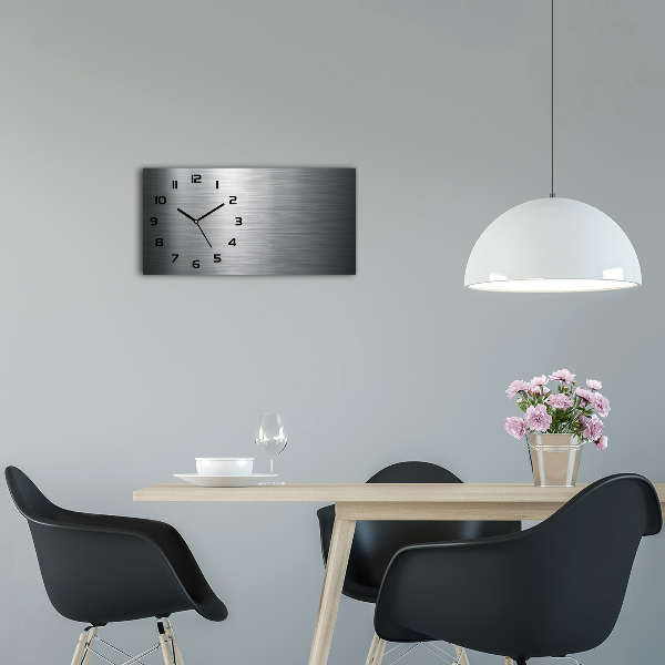 Reloj horizontal Fondo de metal