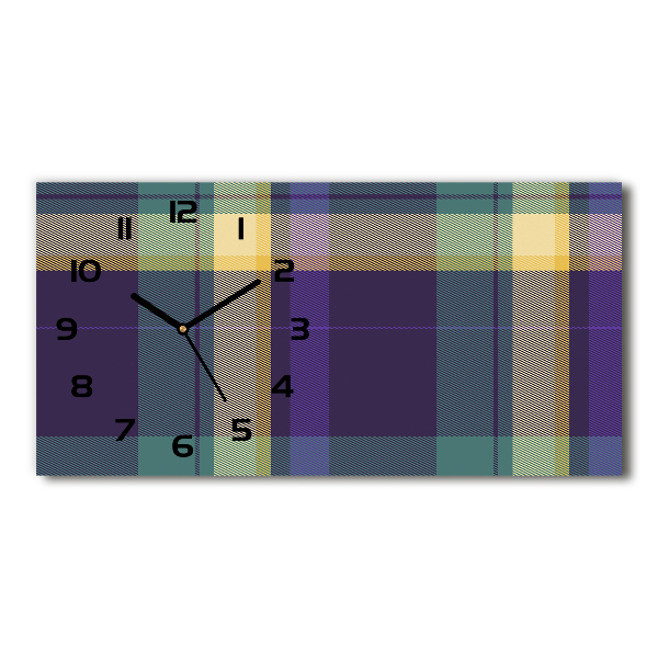 Reloj rectangular Textura a cuadros