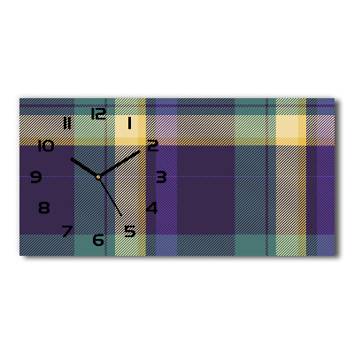 Reloj rectangular Textura a cuadros