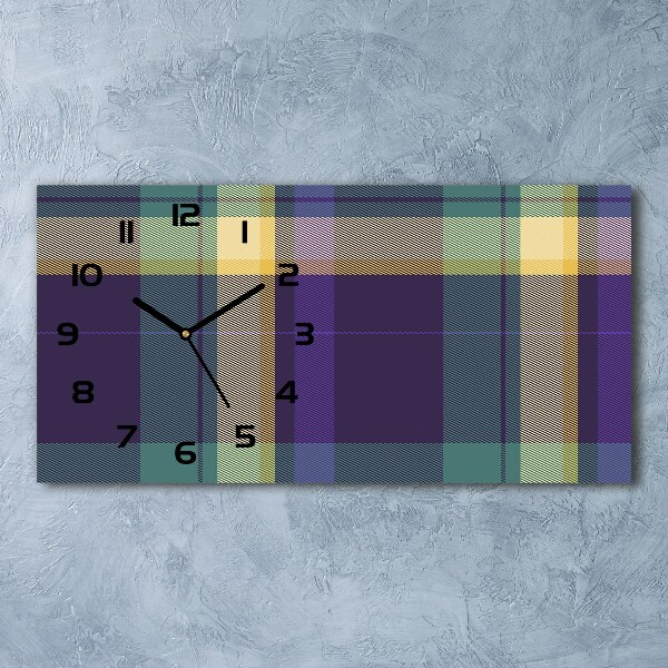 Reloj rectangular Textura a cuadros