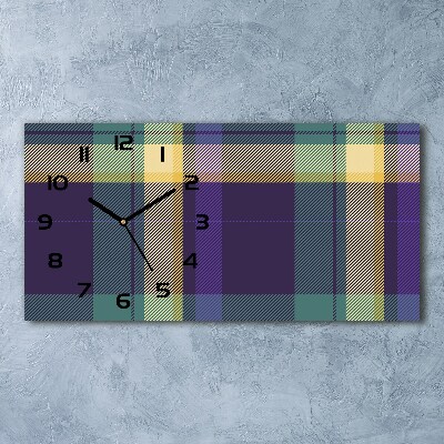 Reloj rectangular Textura a cuadros