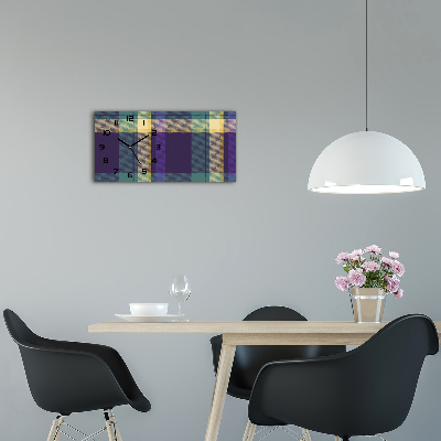 Reloj rectangular Textura a cuadros