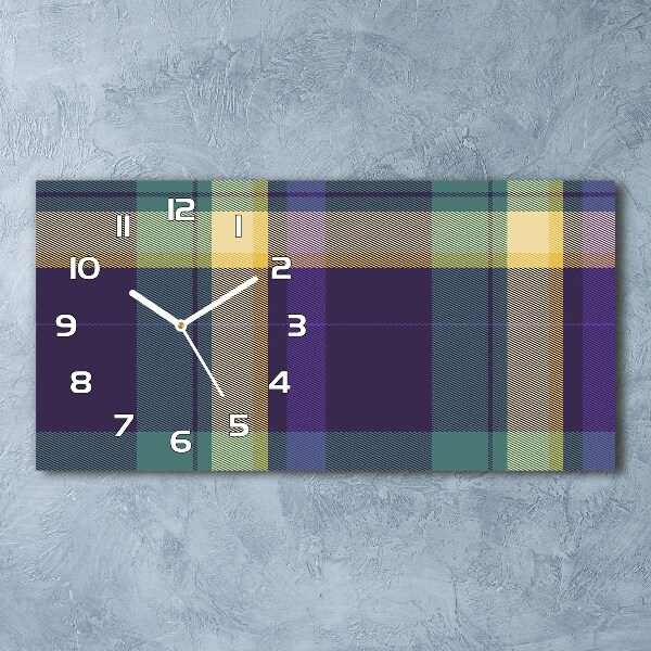 Reloj rectangular Textura a cuadros