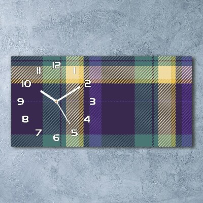 Reloj rectangular Textura a cuadros