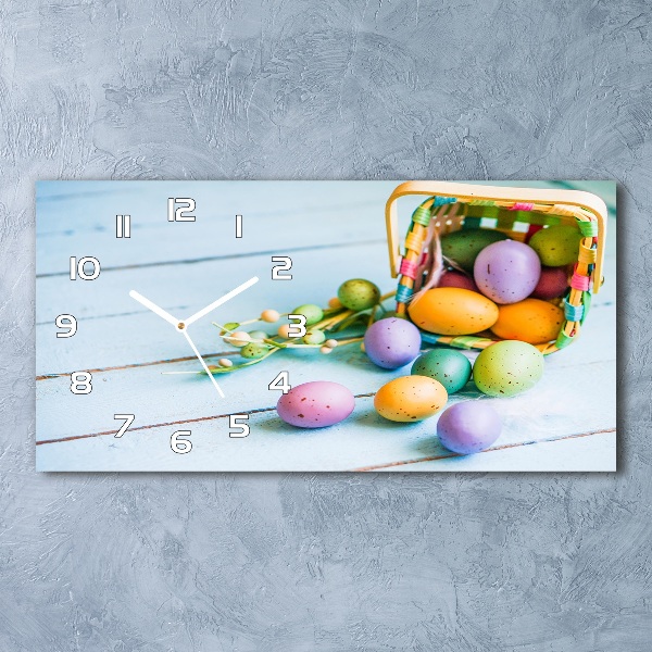 Reloj rectangular Huevos de pascua