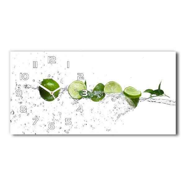 Reloj rectangular Cal y agua