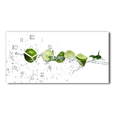 Reloj rectangular Cal y agua