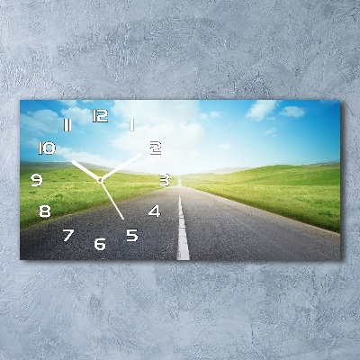 Reloj rectangular El camino a través del prado
