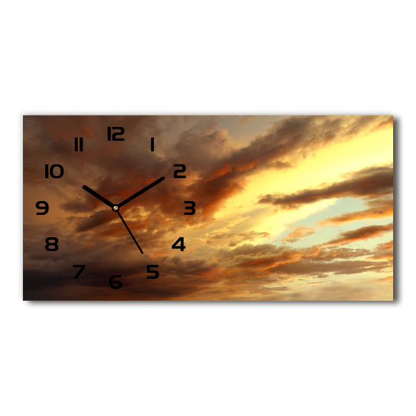 Reloj de cristal horizontal Amanecer