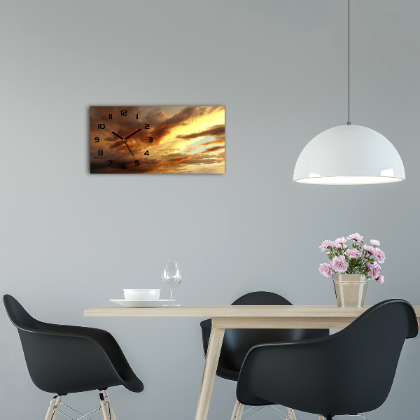 Reloj de cristal horizontal Amanecer