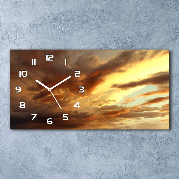 Reloj de cristal horizontal Amanecer