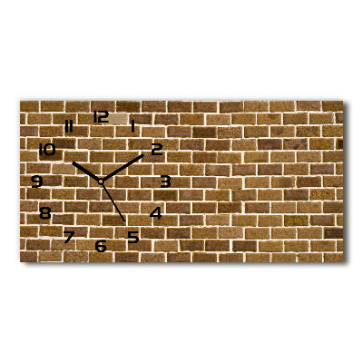 Reloj rectangular Pared de ladrillos
