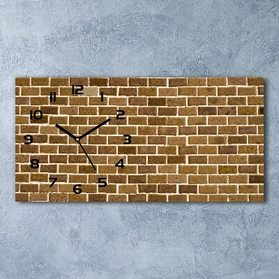 Reloj rectangular Pared de ladrillos