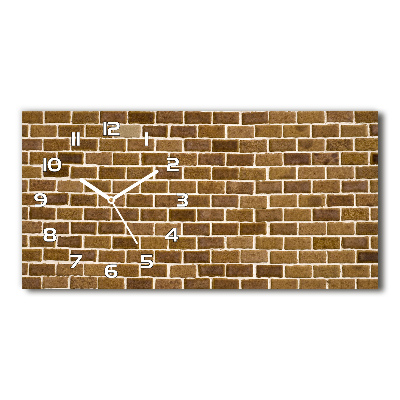 Reloj rectangular Pared de ladrillos