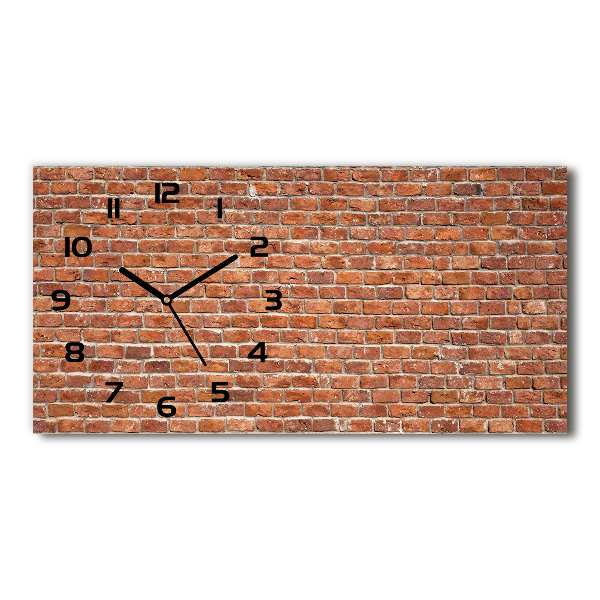 Reloj horizontal Pared de ladrillos