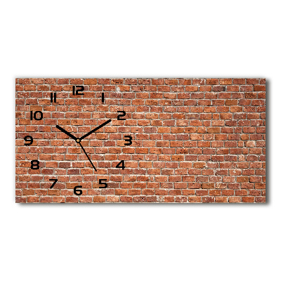 Reloj horizontal Pared de ladrillos