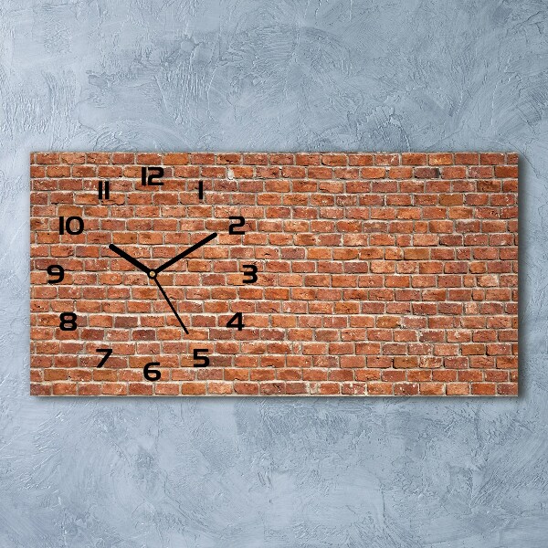 Reloj horizontal Pared de ladrillos