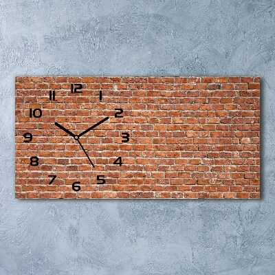 Reloj horizontal Pared de ladrillos