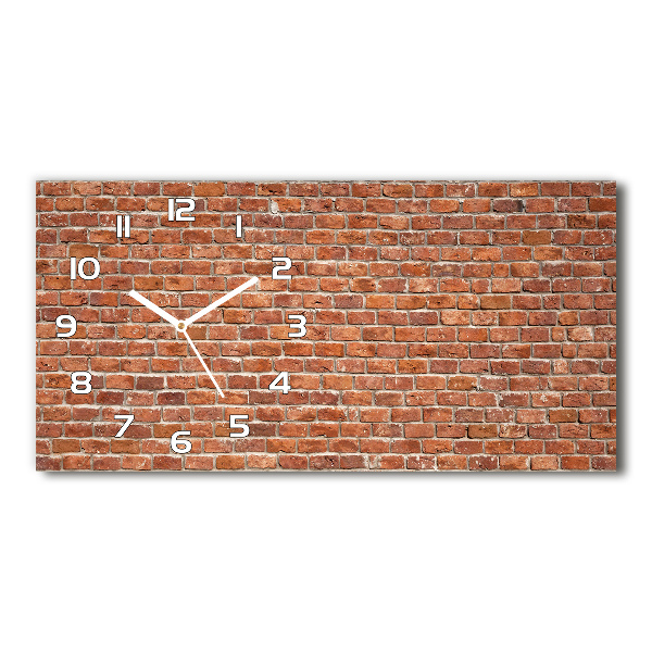 Reloj horizontal Pared de ladrillos