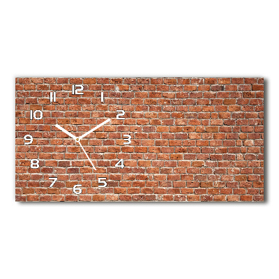 Reloj horizontal Pared de ladrillos