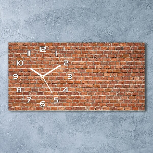 Reloj horizontal Pared de ladrillos