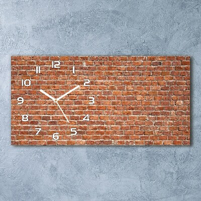 Reloj horizontal Pared de ladrillos