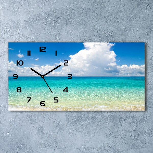 Reloj rectangular Playa paraíso
