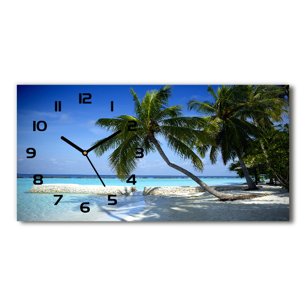 Reloj horizontal Playa tropical