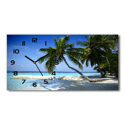 Reloj horizontal Playa tropical