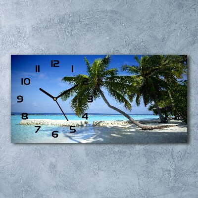 Reloj horizontal Playa tropical