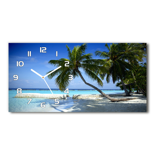 Reloj horizontal Playa tropical