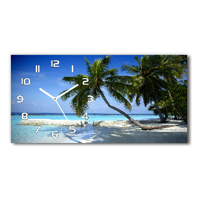 Reloj horizontal Playa tropical