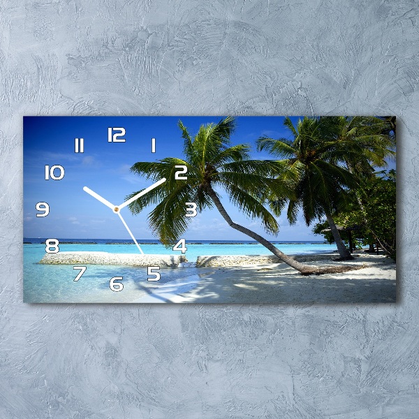 Reloj horizontal Playa tropical