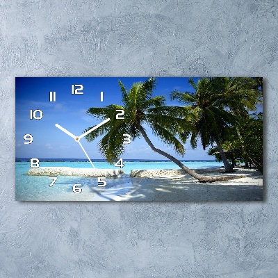 Reloj horizontal Playa tropical