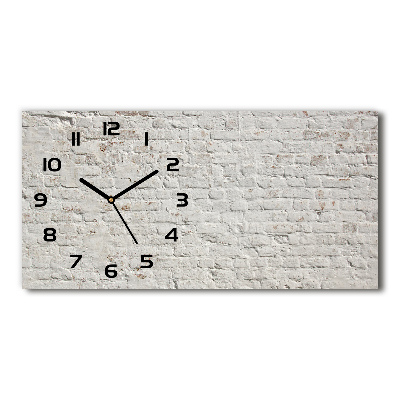 Reloj rectangular Pared de ladrillos