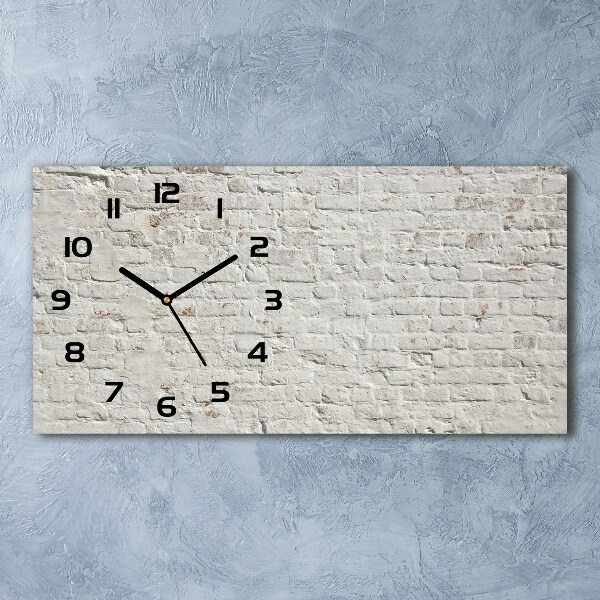 Reloj rectangular Pared de ladrillos