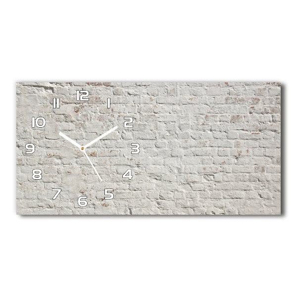 Reloj rectangular Pared de ladrillos