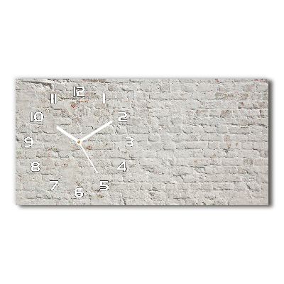 Reloj rectangular Pared de ladrillos
