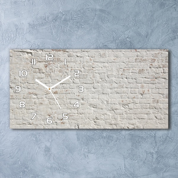 Reloj rectangular Pared de ladrillos