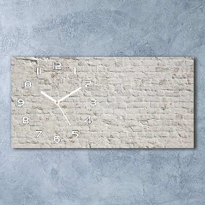 Reloj rectangular Pared de ladrillos