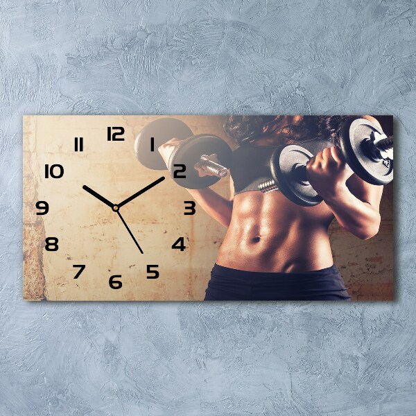 Reloj de cristal horizontal Desarrollo muscular