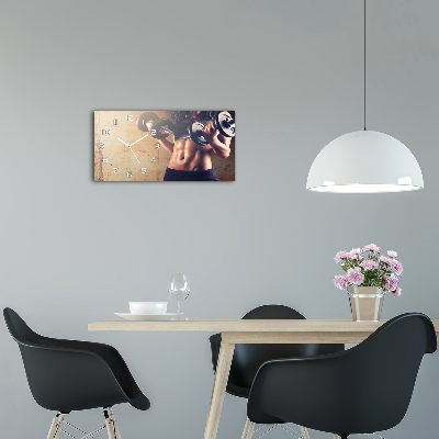 Reloj de cristal horizontal Desarrollo muscular