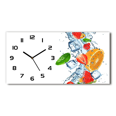 Reloj horizontal Fruta con hielo