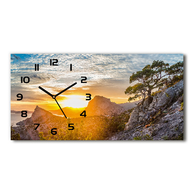 Reloj rectangular Atardecer