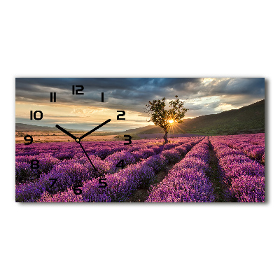 Reloj horizontal Campo de lavanda