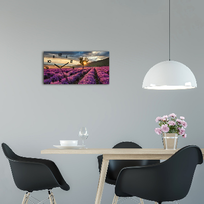 Reloj horizontal Campo de lavanda